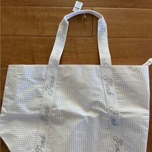 PINK Victoria's Secret jeweled White Tote Bag